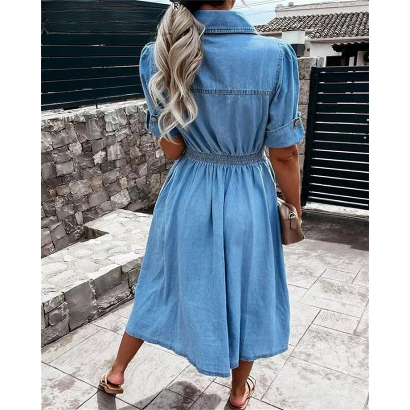 Vestido Midi Jeans Natália